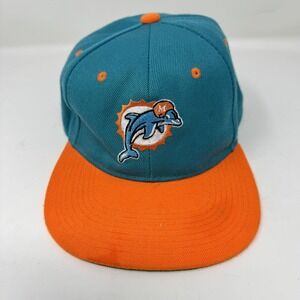 Miami Dolphins Hat Cap Snap Back Teal Orange NFL Football Throwback Old Logo